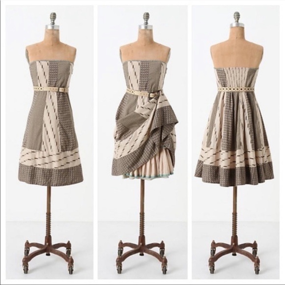 Edme & Esyllte Ikat Strapless Dress